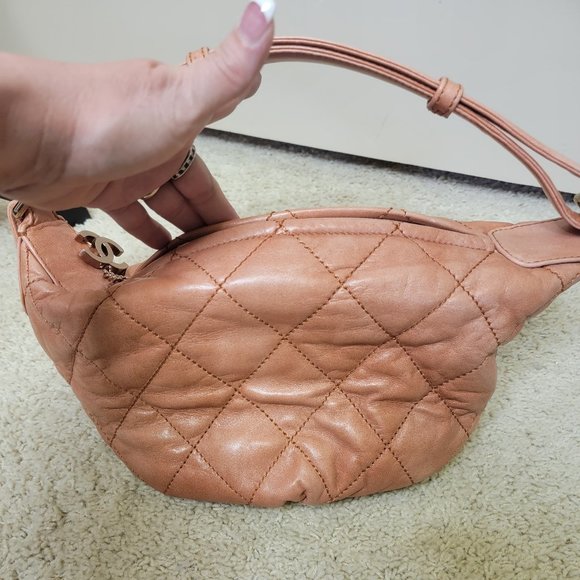 CHANEL Cloudy Bundle Quilted Burnt Orange Hobo Bag - Picture 3 of 13